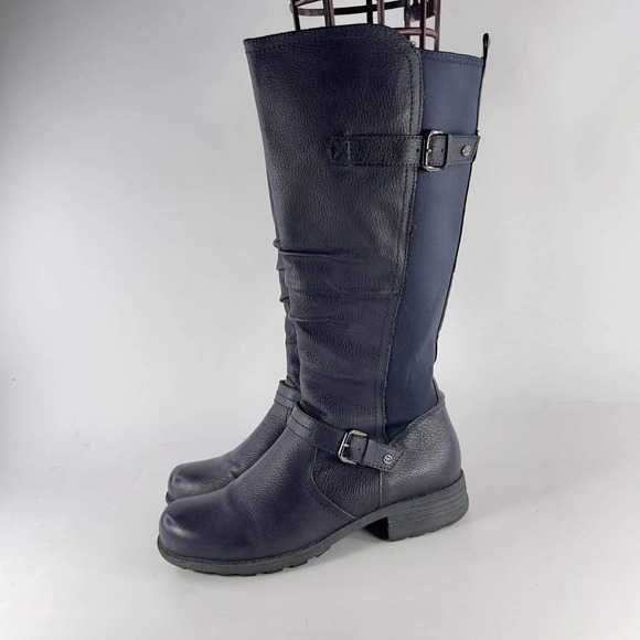 Earth Origins Shoes Earth Origins Women Penelope Navy Leather Tall